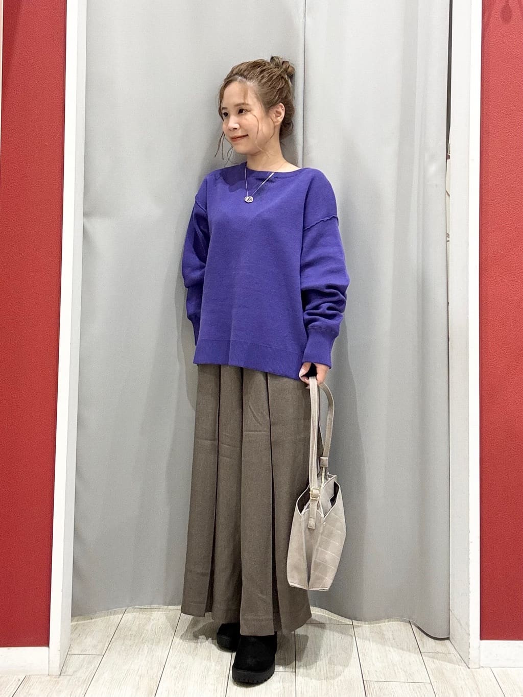shioさんの「SHOO･LA･RUE｜【着丈選べる/S-LL】スタイルアップが叶う ベルト付きワイドパンツ」を使ったコーディネート