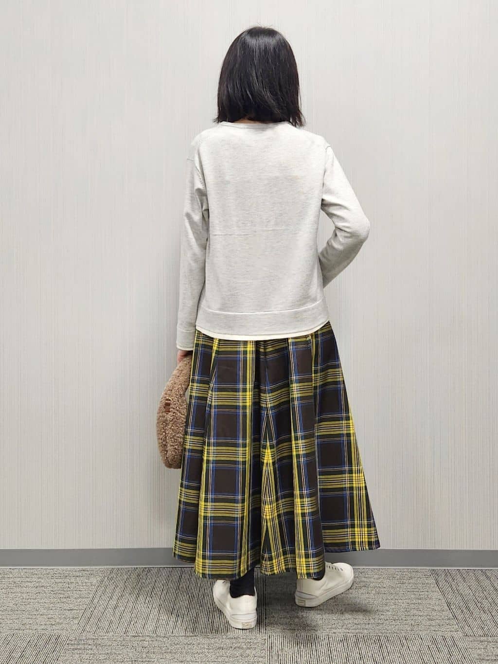 naraさんの「Dessin｜【ユニセックス/洗える】バイカラーニット」を使ったコーディネート