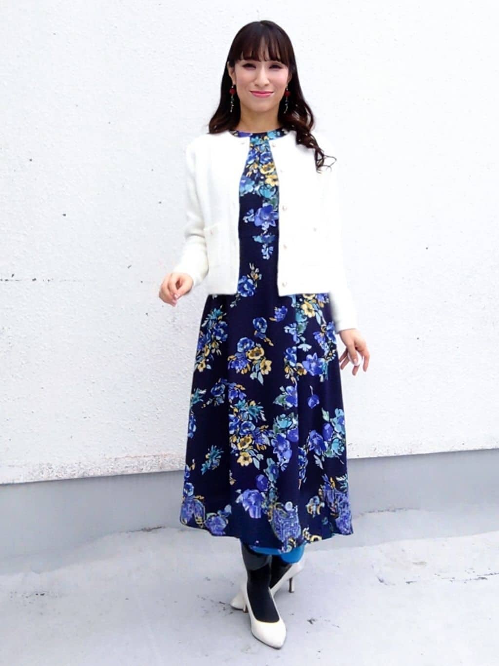 keinaさんの「SunaUna｜【手洗い可】花柄パネルワンピース」を使ったコーディネート