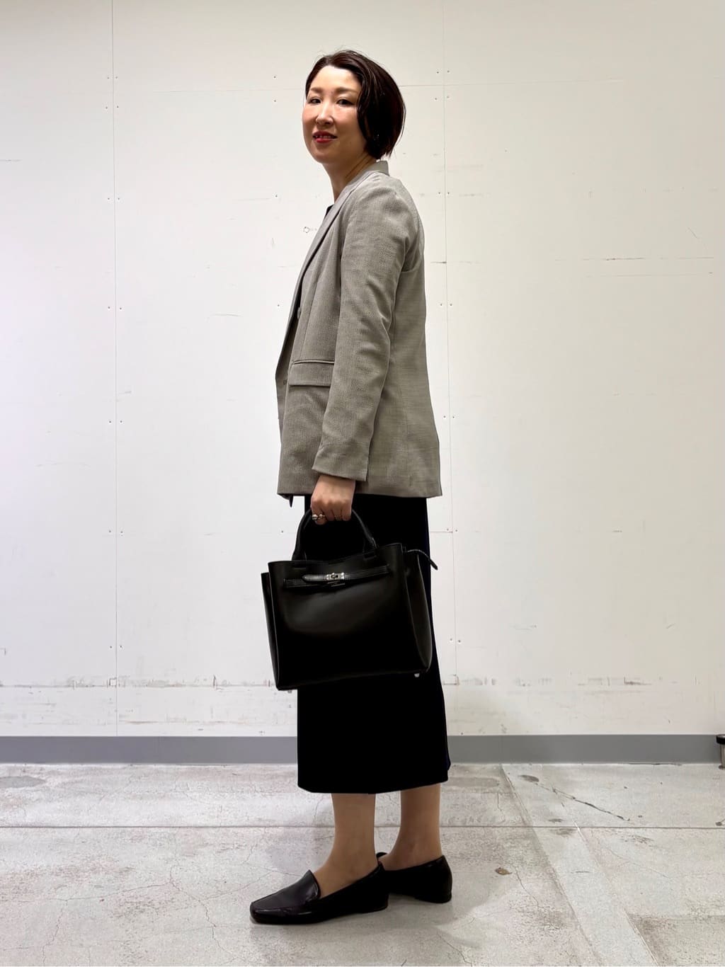 yuriさんの「INDIVI｜【SETUP可能／袖コンシャス】ダンボールジャージトップス」を使ったコーディネート