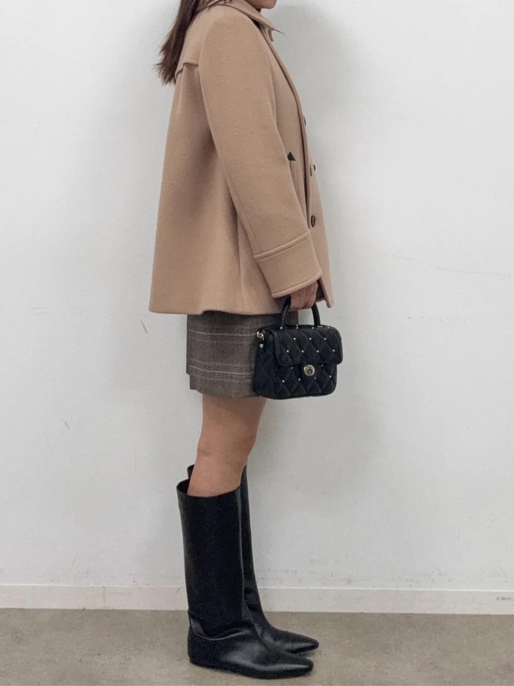 BUNさんの「DRESSTERIOR｜キルテッドショルダーバッグ」を使ったコーディネート