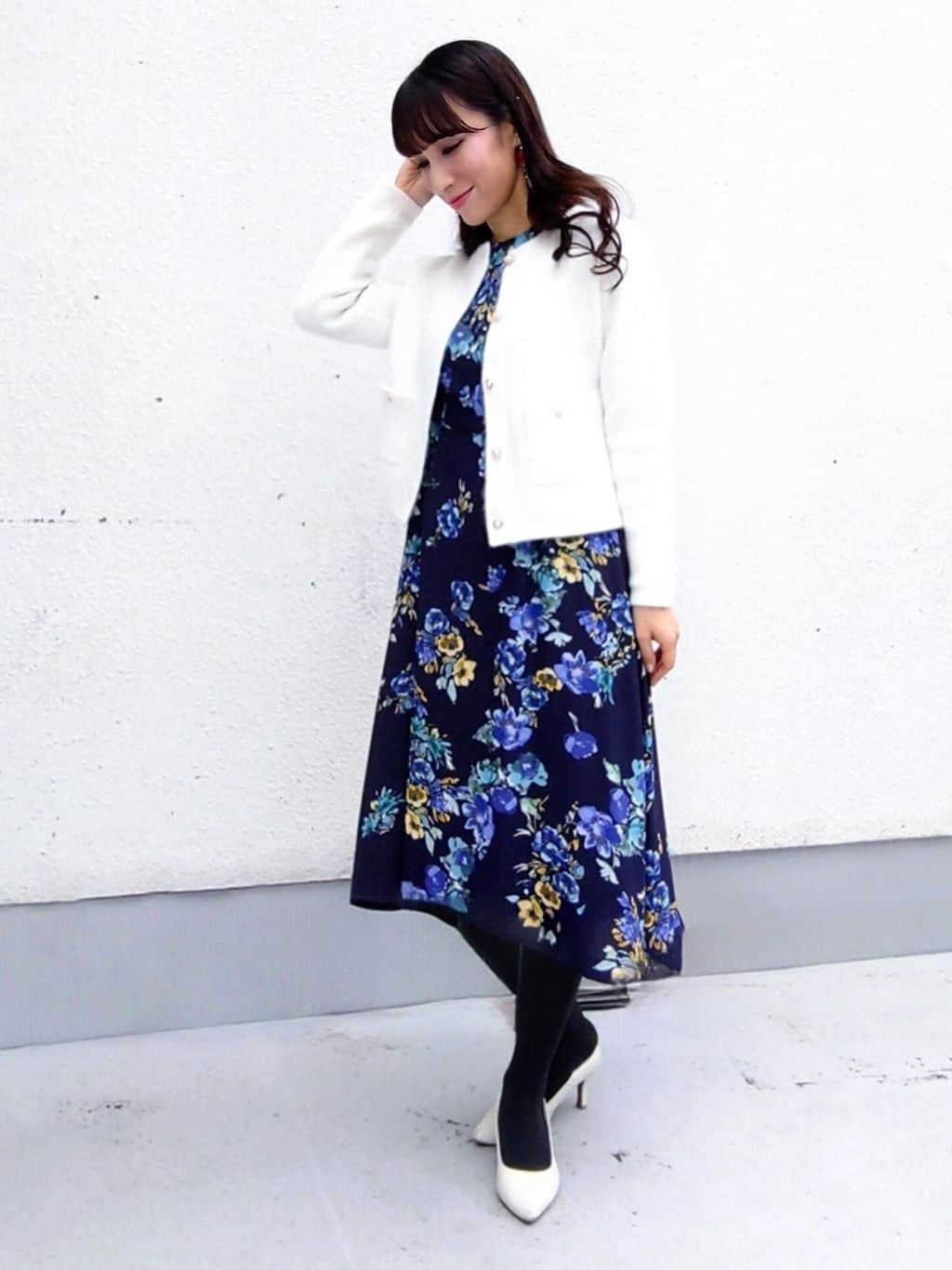 keinaさんの「SunaUna｜【手洗い可】花柄パネルワンピース」を使ったコーディネート