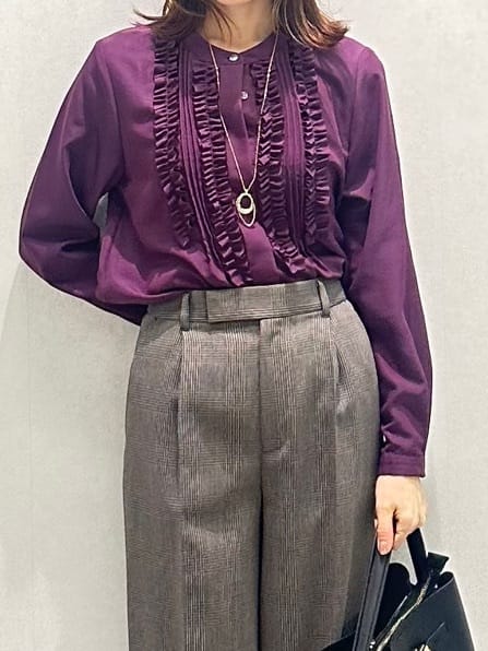 Miwaさんの「UNTITLED｜【セットアップ可】ウールライク ダブルブレストジャケット」を使ったコーディネート