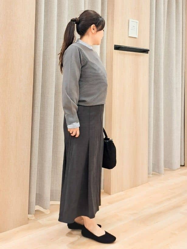 ふるさんの「grove｜ニットベスト&times;シャツセット」を使ったコーディネート