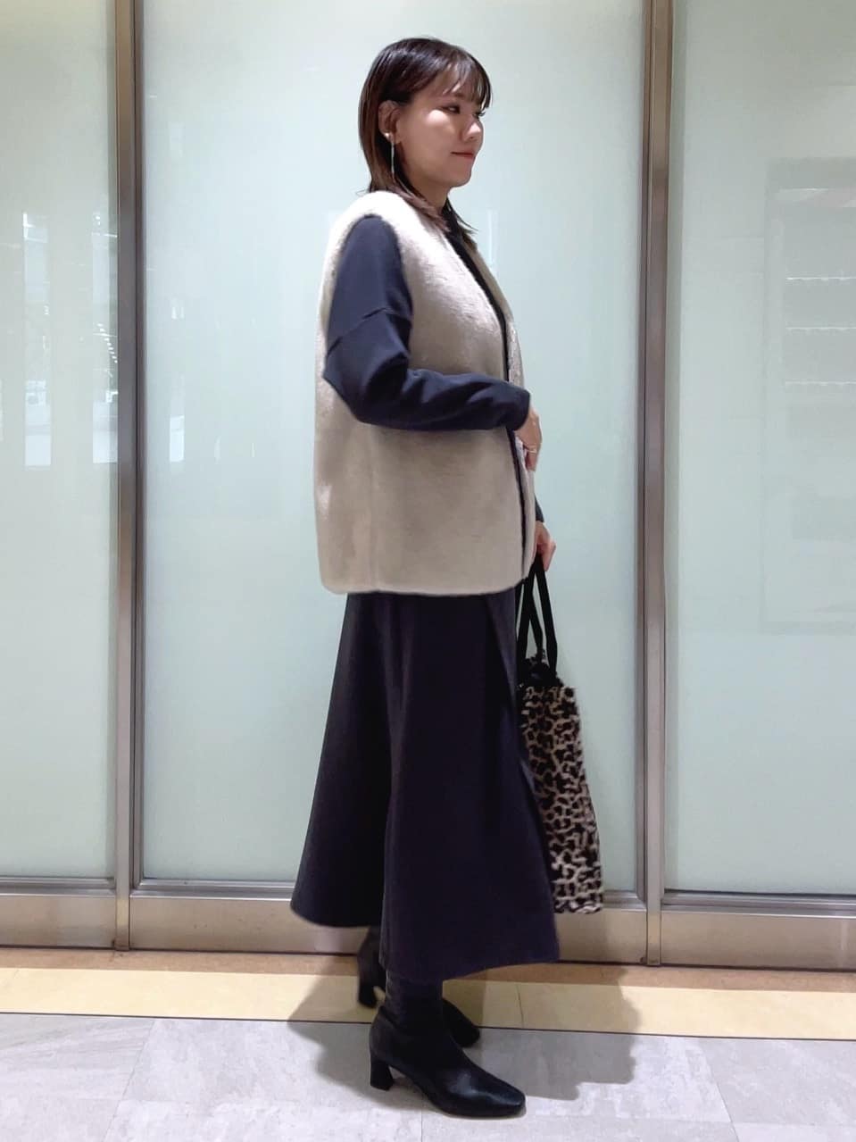 mayutaさんの「INDIVI｜ミンク調フェイクファージレ」を使ったコーディネート