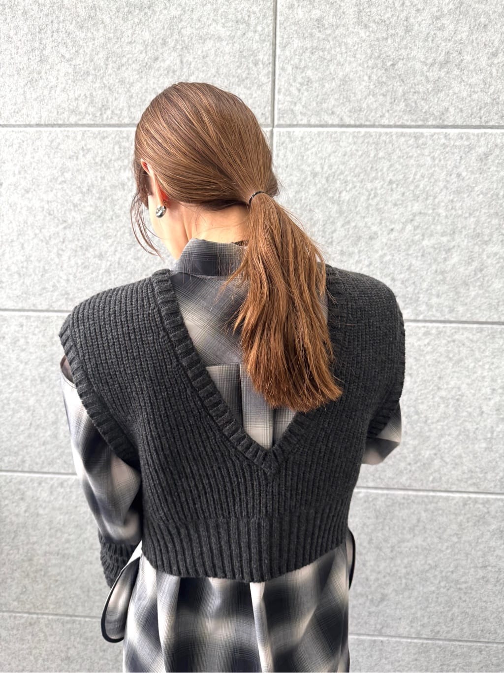 designer yukaさんの「CODE A｜shadow check over shirt」を使ったコーディネート