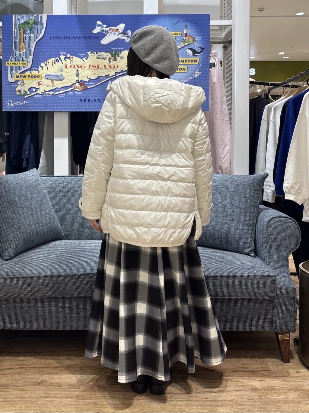risaさんの「Dessin｜【撥水・2WAY】ミュラーダウンコートミドル丈」を使ったコーディネート