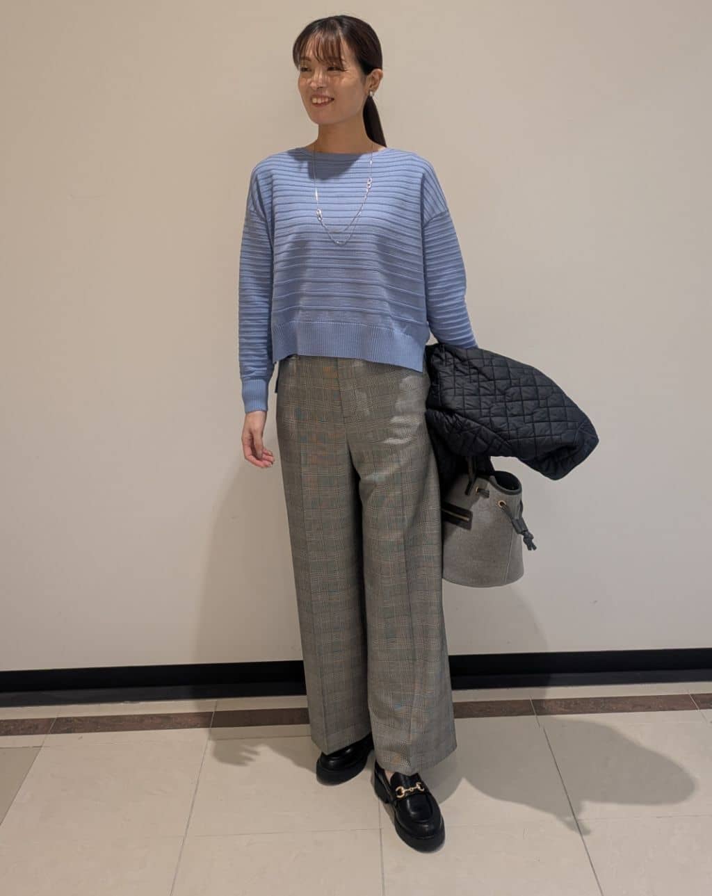 mikiさんの「COUP DE CHANCE｜【手洗い可】ストレートワイドパンツ」を使ったコーディネート