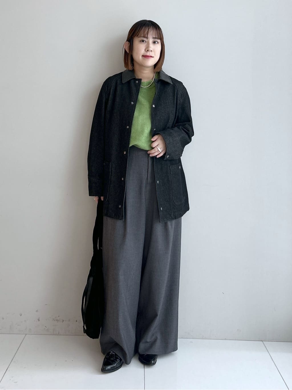 Hirokaさんの「Dessin｜【洗える】クルーネックワイドニット」を使ったコーディネート