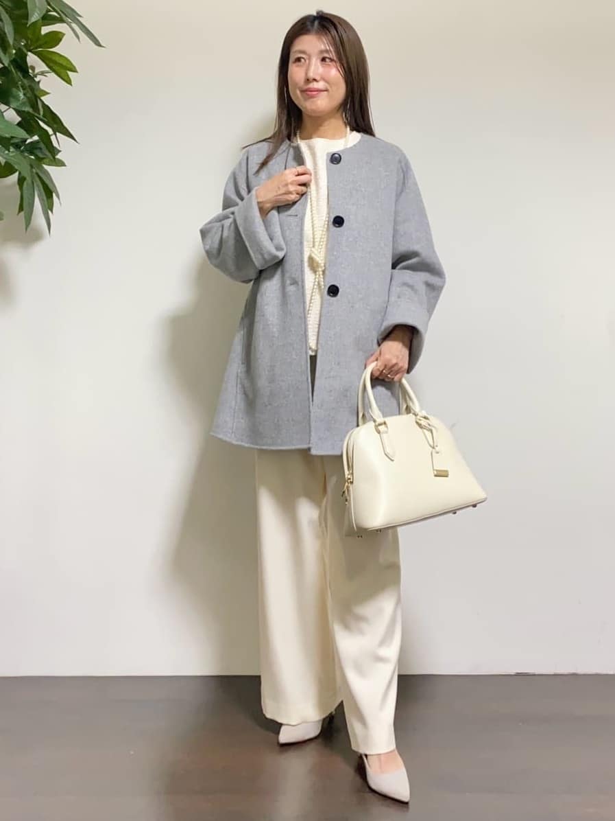 tomoさんの「UNTITLED｜【ミディ丈/軽やか】セミラグランリバー コート」を使ったコーディネート