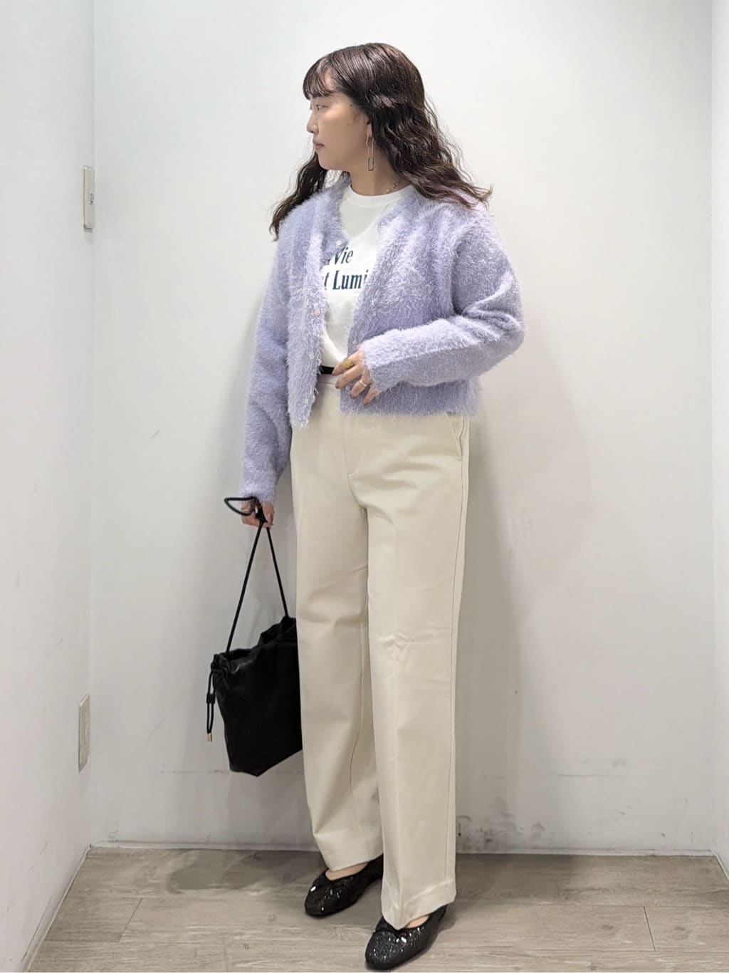sumicaさんの「OPAQUE.CLIP｜ロングロゴTシャツ【洗濯機OK】」を使ったコーディネート