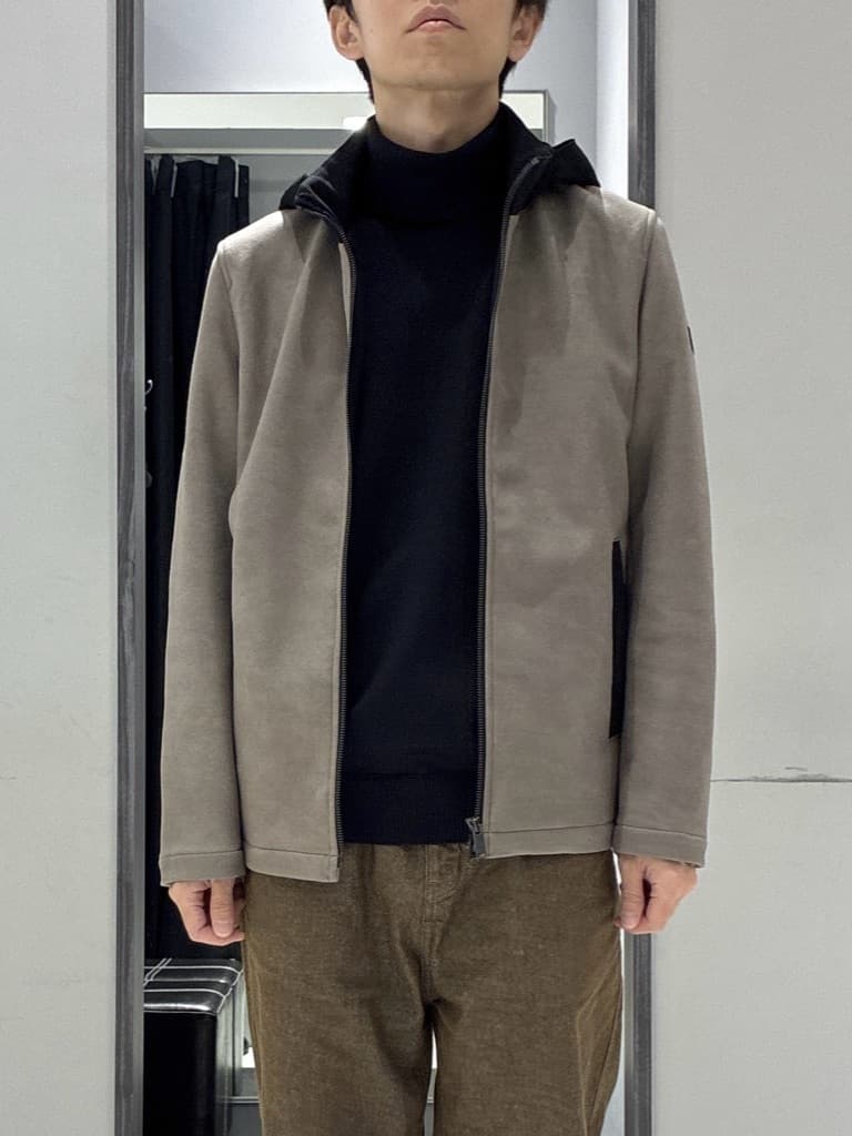 わいずみさんの「TAKEO KIKUCHI｜【JUST ONE LAYER】ダウンファブリック ジップアップ フード ブルゾン」を使ったコーディネート