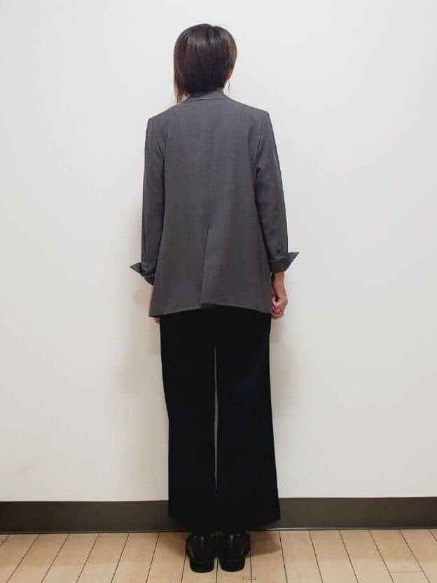 yuuさんの「Reflect｜【ちくちくしない／アンサンブル可／通勤におすすめ◎】オフボディニット」を使ったコーディネート