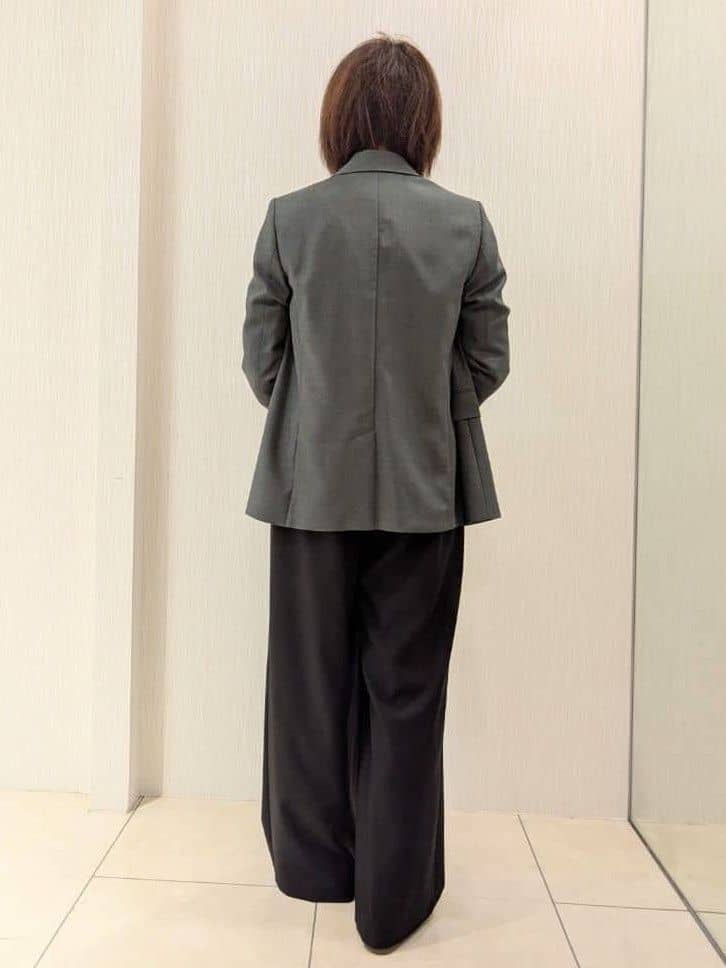 u-macoさんの「UNTITLED｜【セットアップ可】ウールライク ダブルブレストジャケット」を使ったコーディネート