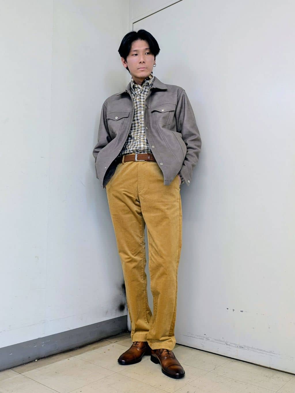 ryoさんの「TAKEO KIKUCHI｜チェックボーラーガーゼシャツ」を使ったコーディネート