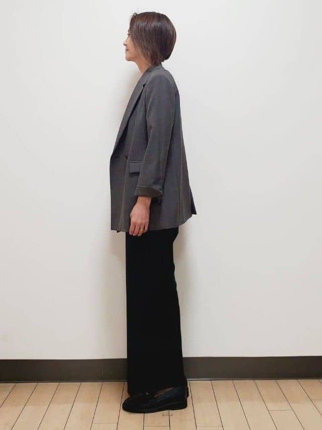 yuuさんの「Reflect｜【ちくちくしない／アンサンブル可／通勤におすすめ◎】オフボディニット」を使ったコーディネート