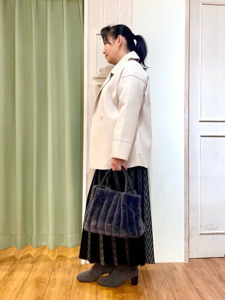 ke-yさんの「SHOO･LA･RUE｜起毛ニットブーツ」を使ったコーディネート