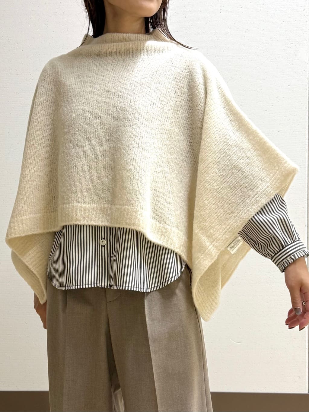 mamiさんの「INDIVI｜【褒められパンツ】ワンタックワイドパンツ」を使ったコーディネート