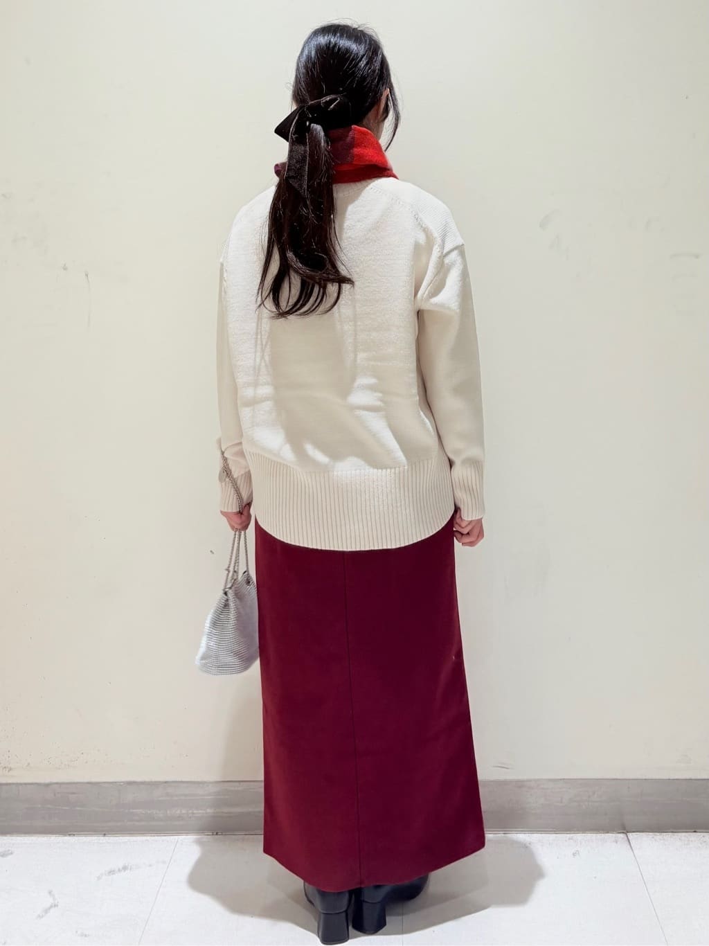 きみさんの「OPAQUE.CLIP｜シアーハイネックトップス【洗濯機OK】」を使ったコーディネート