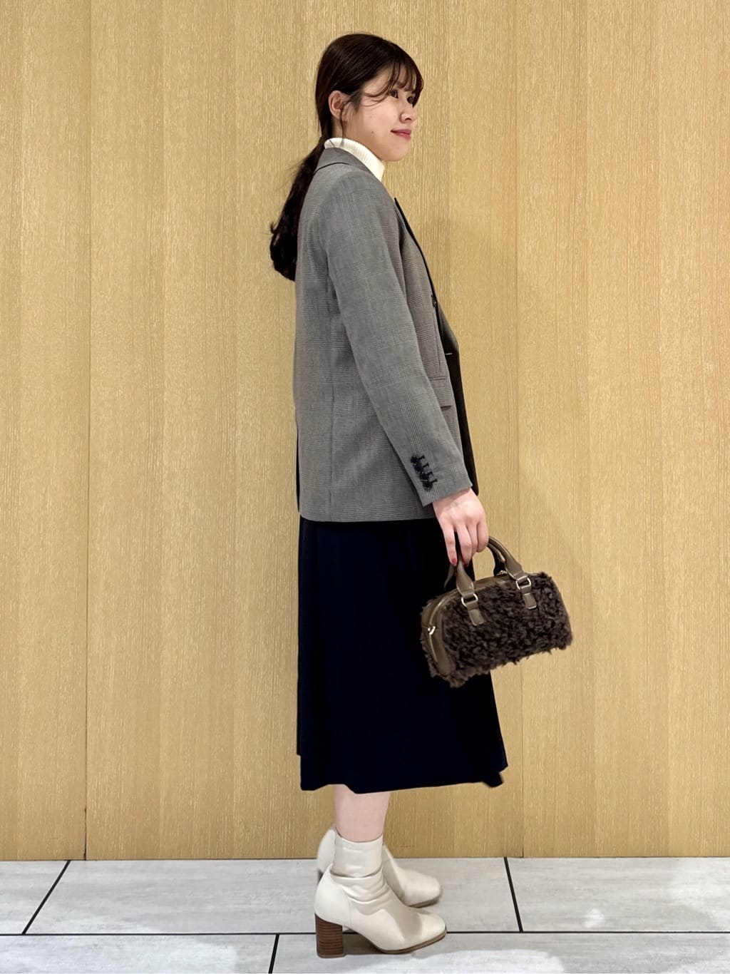 nanaさんの「UNTITLED｜【セットアップ可】ウールライク ダブルブレストジャケット」を使ったコーディネート