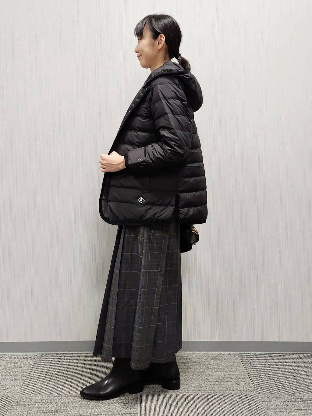 naraさんの「Dessin｜【撥水・2WAY】ミュラーダウンコートミドル丈」を使ったコーディネート