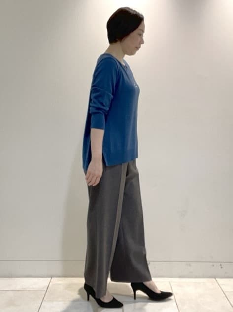 フミさんの「Reflect｜【ちくちくしない／アンサンブル可／通勤におすすめ◎】オフボディニット」を使ったコーディネート