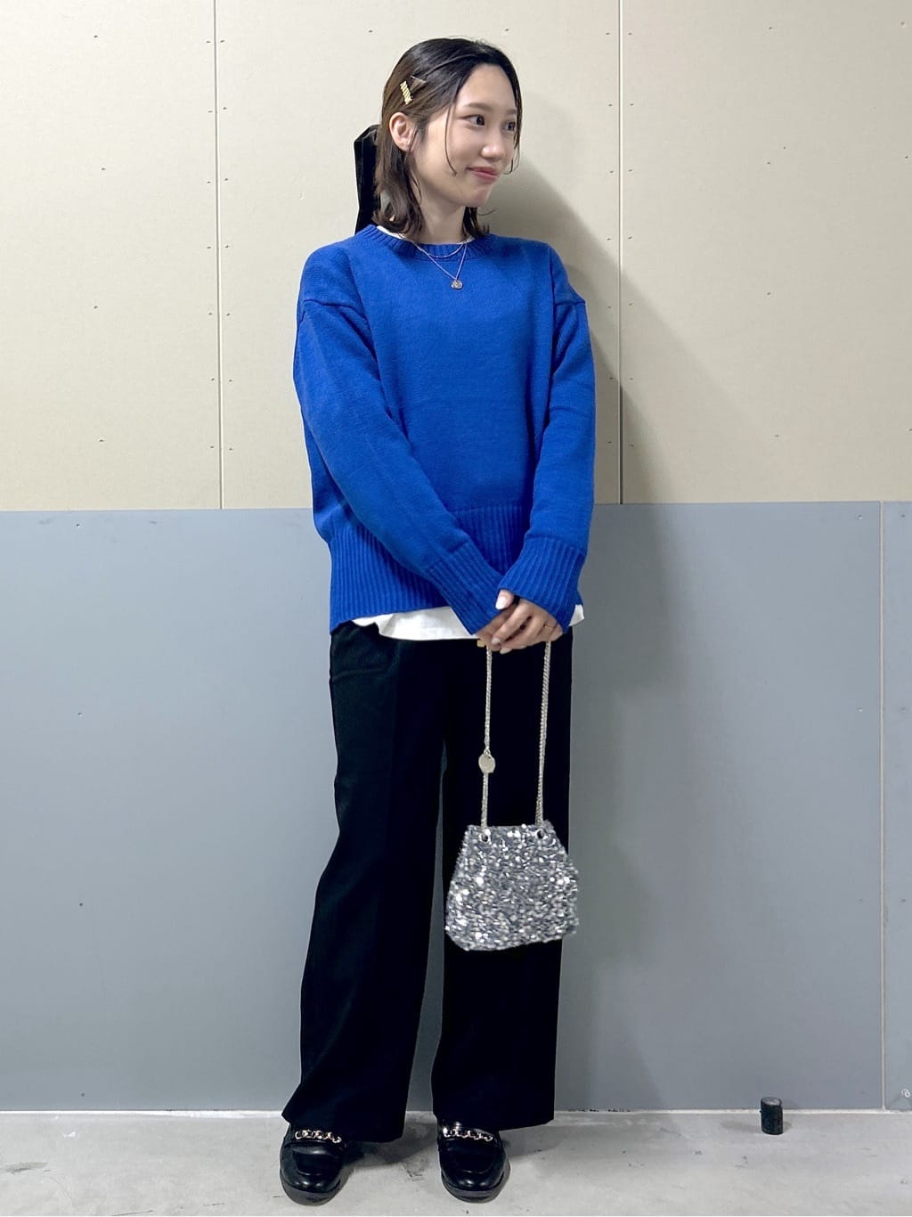 akkyさんの「OPAQUE.CLIP｜ウォームタッチ イージーワイドパンツ【洗濯機洗OK／ストレッチ】≪SS～LL≫」を使ったコーディネート