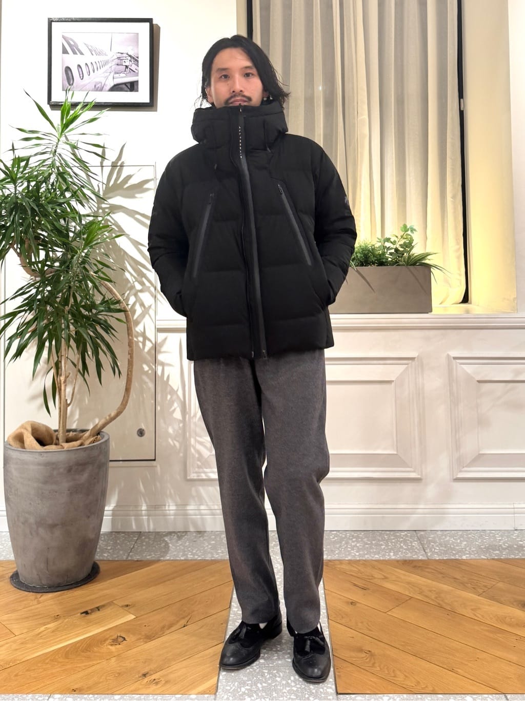 kawarataniさんの「DRESSTERIOR｜エクスクルーシブフライスロングTシャツ」を使ったコーディネート
