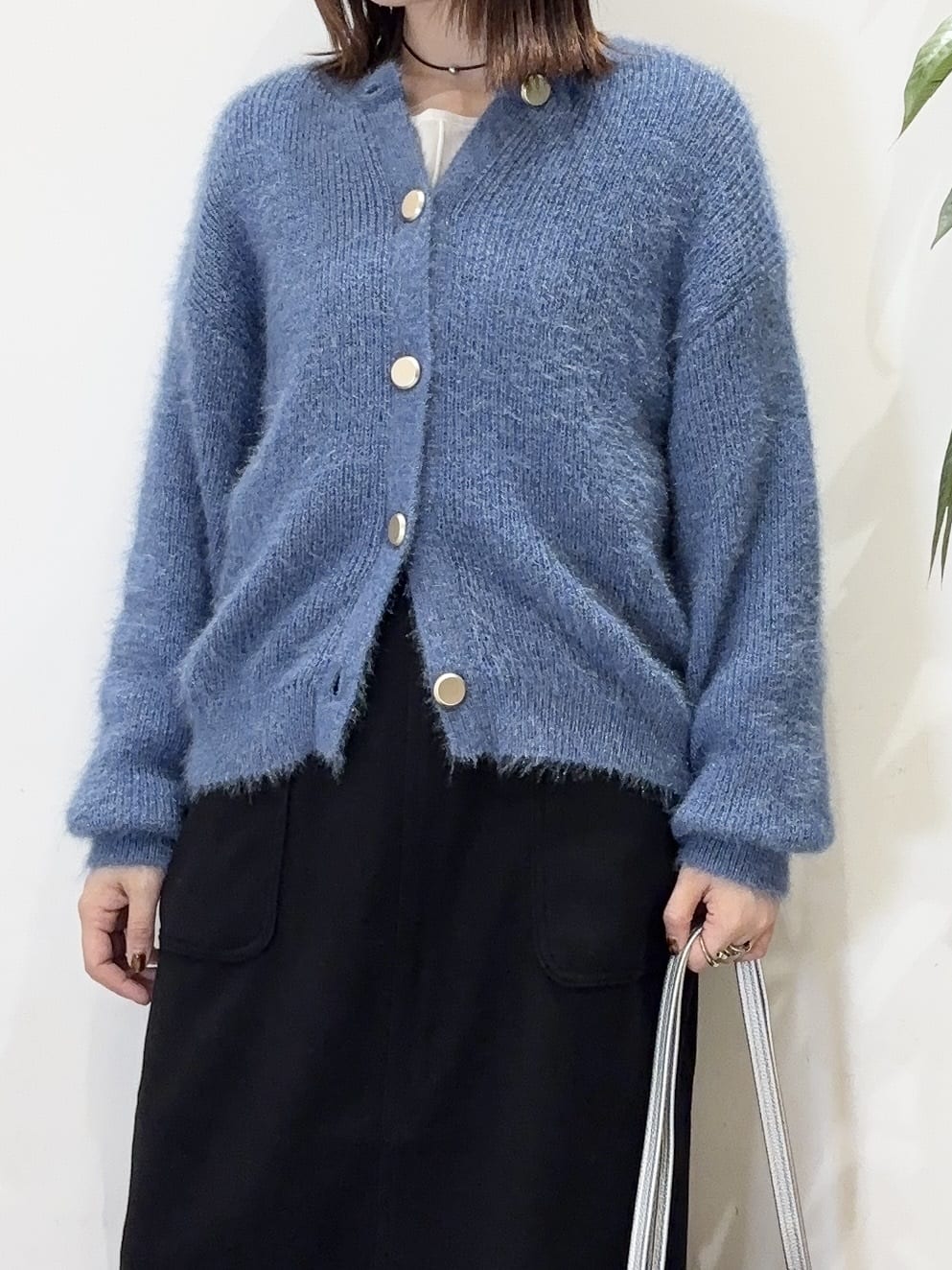 宗形さんの「SHOO･LA･RUE｜【洗える/S-LL】上品見え ベロア調シアートップス」を使ったコーディネート