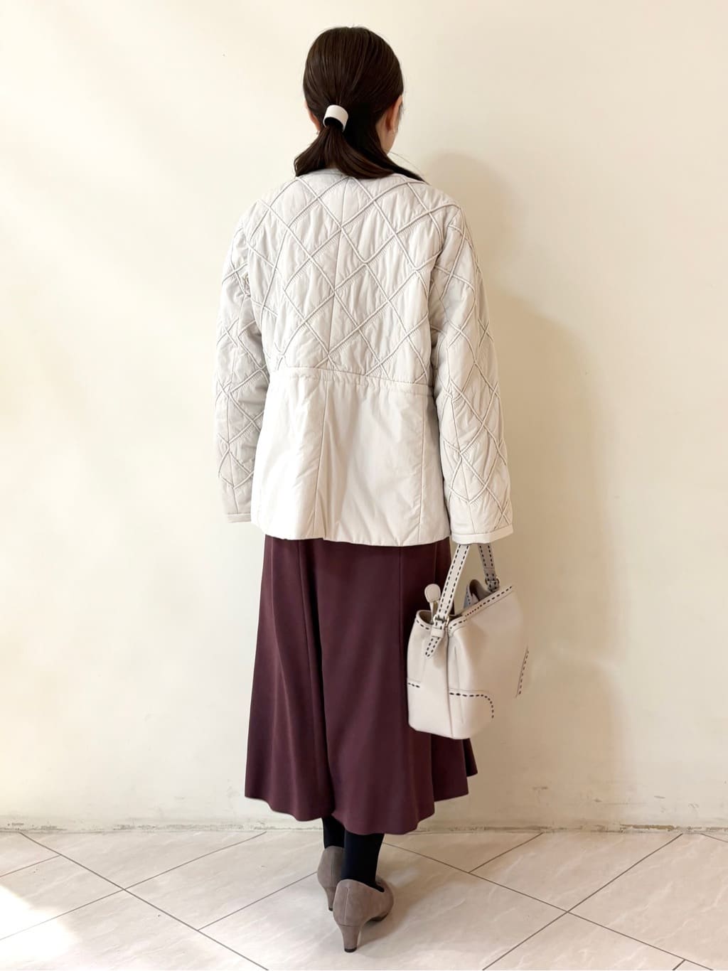 mikiさんの「Reflect｜【通勤】スエードライクフレアスカート」を使ったコーディネート