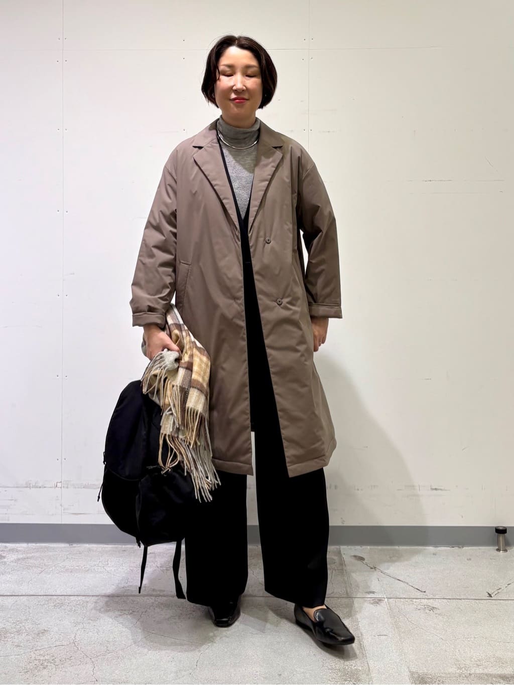 yuriさんの「INDIVI｜【洗える／薄手／ラメ】シアーラメニット」を使ったコーディネート