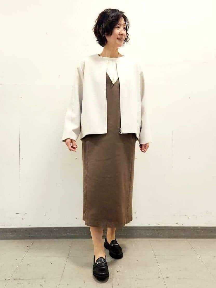 mayumayuさんの「Reflect｜【ゆったりシルエット】ジャージメルトンコクーンジャケット」を使ったコーディネート