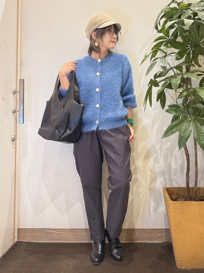 misakiさんの「SHOO･LA･RUE｜【高レビュー/洗濯機可/SS-LL】あったか裏起毛 のびのびストレッチ テーパードパンツ」を使ったコーディネート