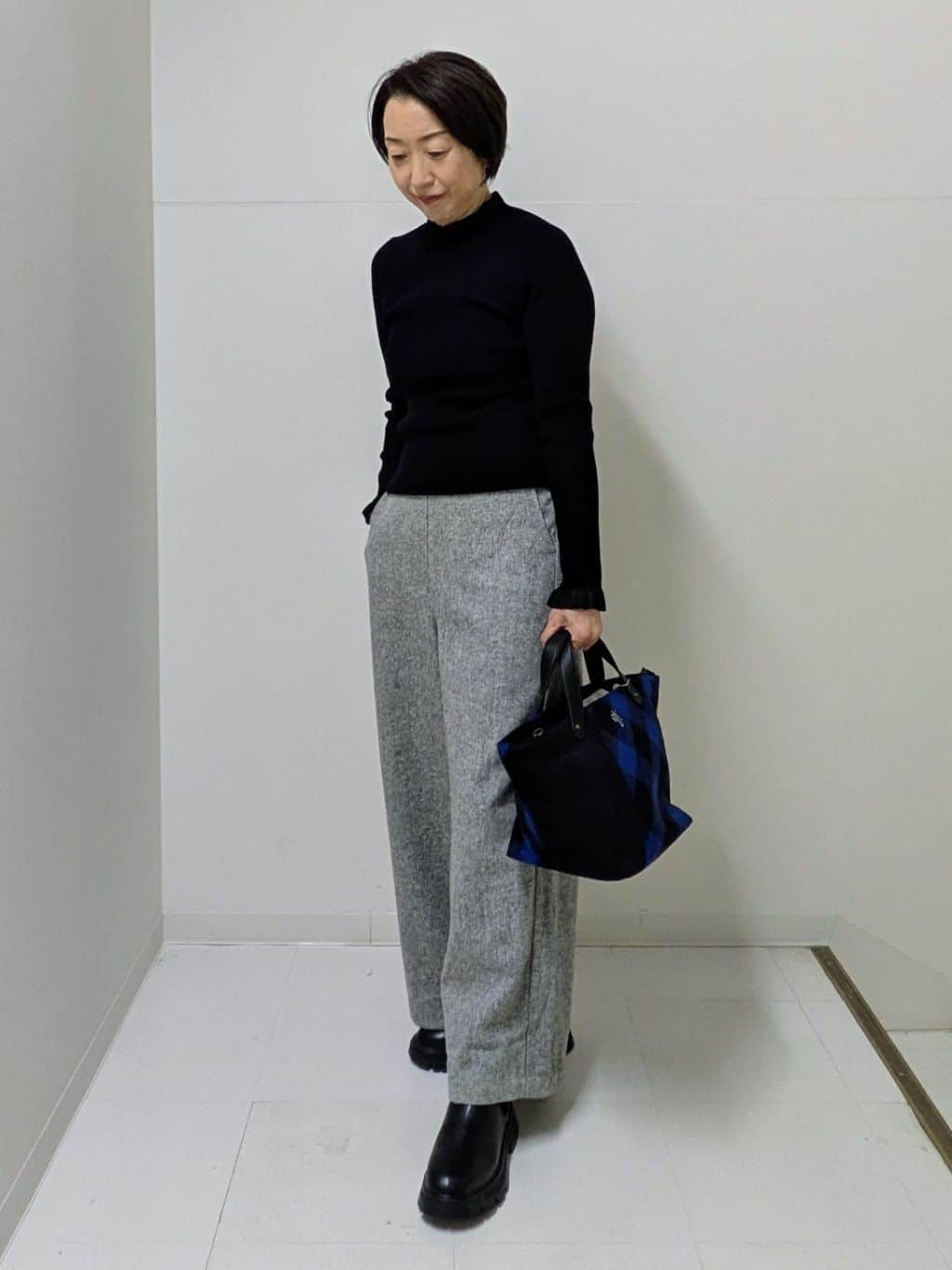 Asaさんの「Dessin｜【洗える】オーガンジーフリルニット」を使ったコーディネート