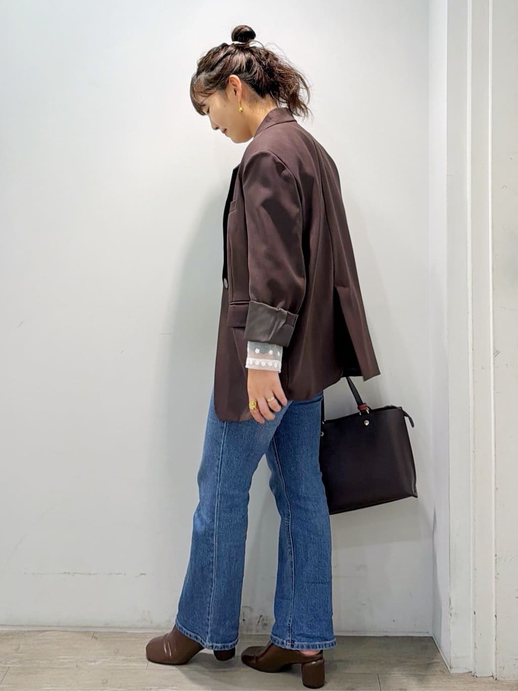 sumicaさんの「OPAQUE.CLIP｜リブキャミソール【洗濯機洗い可】」を使ったコーディネート