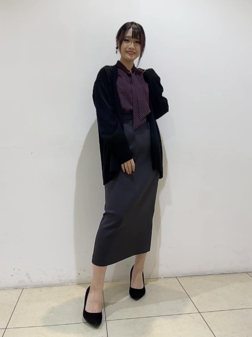 watanabeさんの「UNTITLED｜【アンサンブル可/洗える/ボタンなし】シルクウールカシミヤ 着流しカーディガン」を使ったコーディネート
