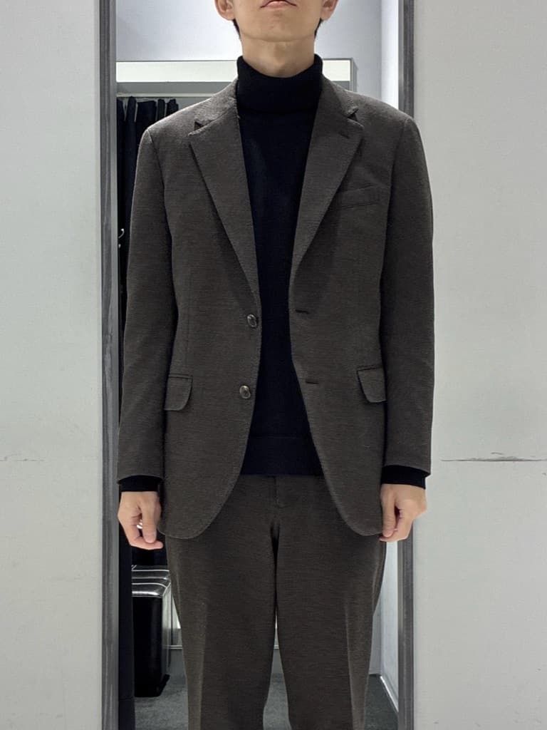 わいずみさんの「TAKEO KIKUCHI｜【None Of Stress】アクティブジャージ 千鳥 ジャケット」を使ったコーディネート