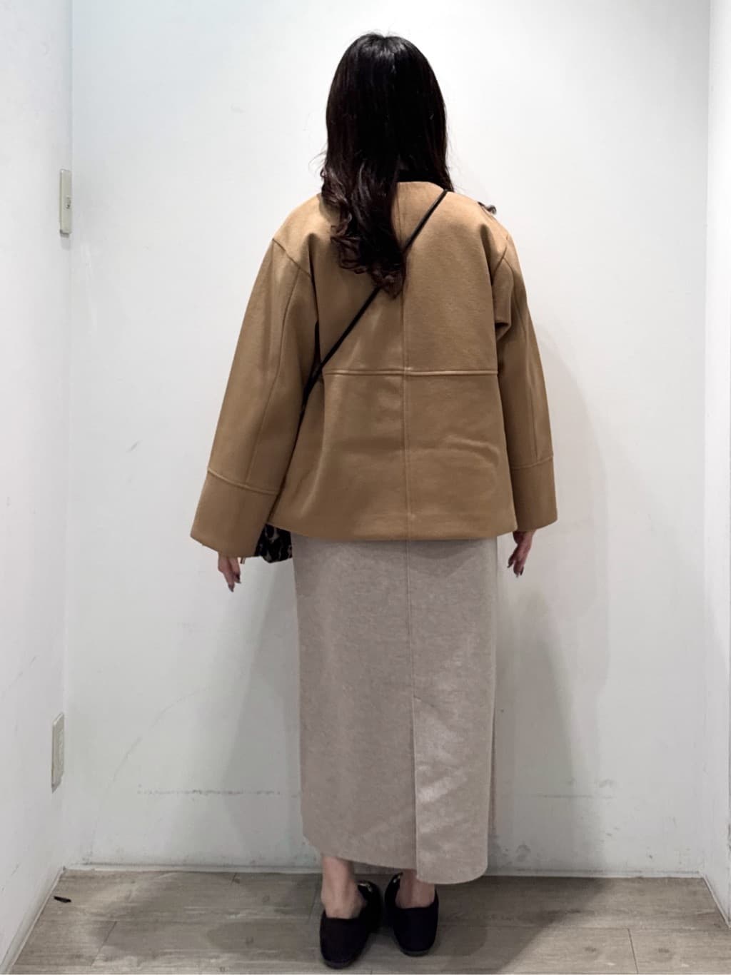 yuicciさんの「OPAQUE.CLIP｜ウールライクメルトンノーカラーコート【洗濯機洗い可】」を使ったコーディネート