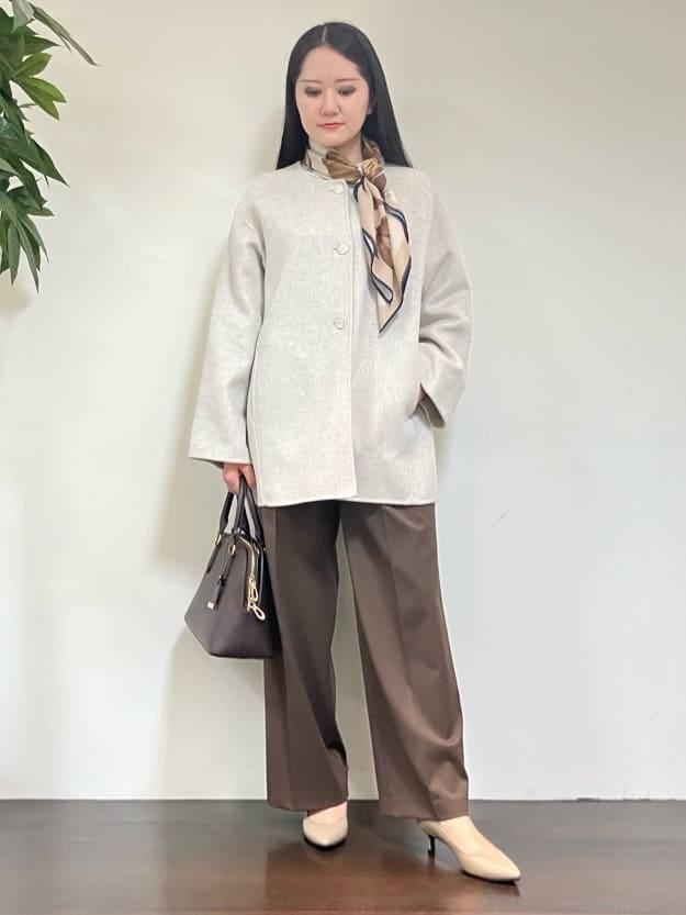カレンさんの「UNTITLED｜【ミディ丈/軽やか】セミラグランリバー コート」を使ったコーディネート