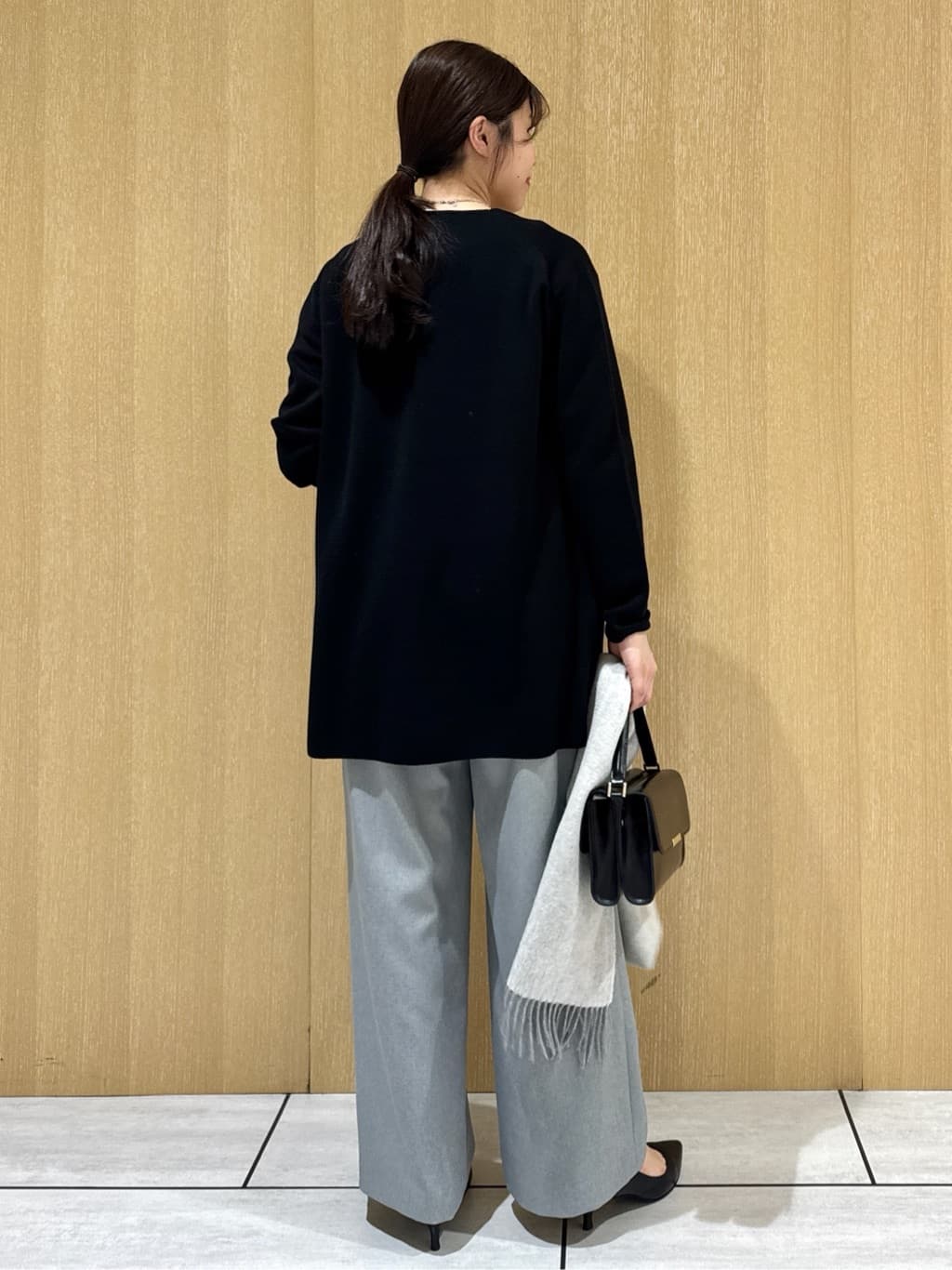 nanaさんの「UNTITLED｜【洗える/ボタンなし】ミラノリブカーディガン」を使ったコーディネート