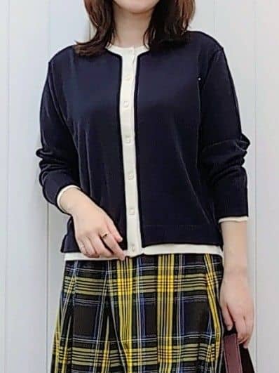 itoさんの「Dessin｜【洗える】バイカラーカーディガン」を使ったコーディネート