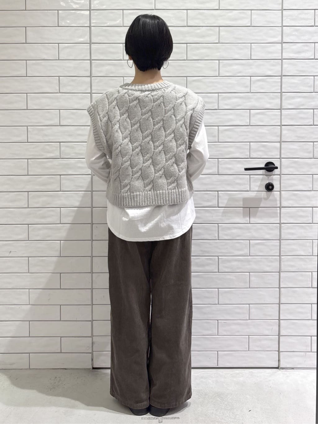 ayumiさんの「OPAQUE.CLIP｜ケーブルローゲージベスト【洗濯機OK】」を使ったコーディネート