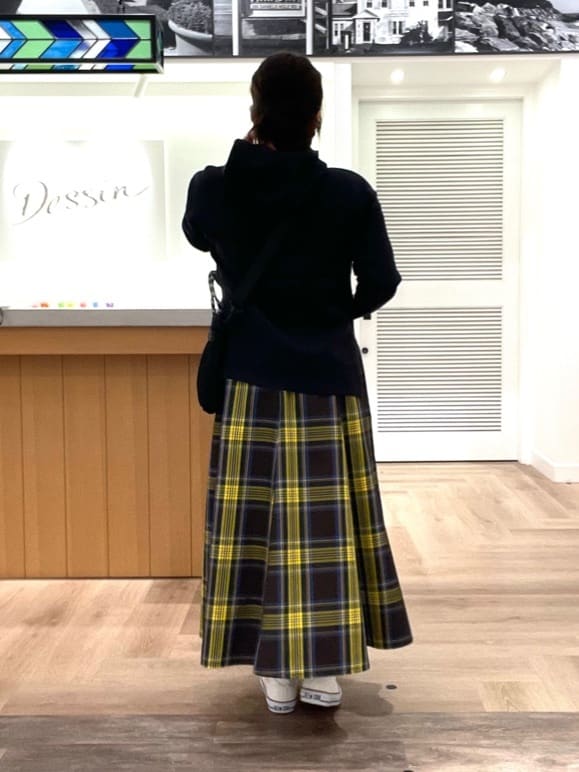 rinさんの「Dessin｜【洗える／体型カバー】ちょうどいいニットパーカ」を使ったコーディネート