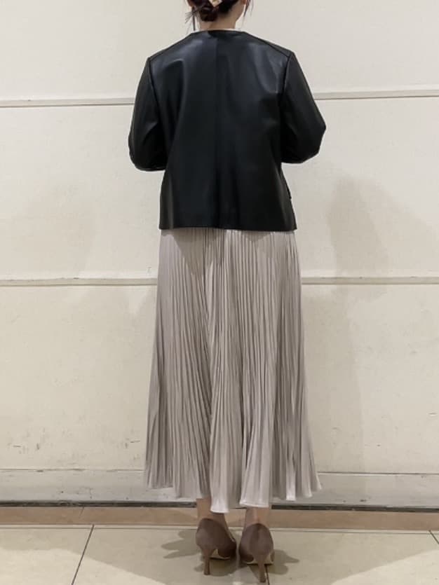 watanabeさんの「UNTITLED｜【着丈短め/柔らかな質感】ラムレザージャケット」を使ったコーディネート