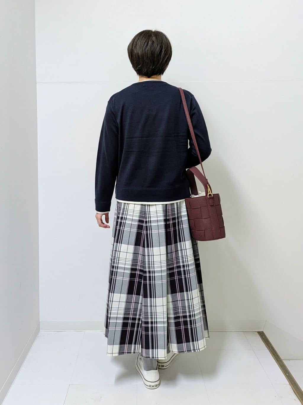 Asaさんの「Dessin｜【ユニセックス/洗える】バイカラーニット」を使ったコーディネート