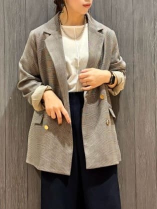 meiさんの「SHOO･LA･RUE｜【洗える/S-LL】上品見え ベロア調シアートップス」を使ったコーディネート