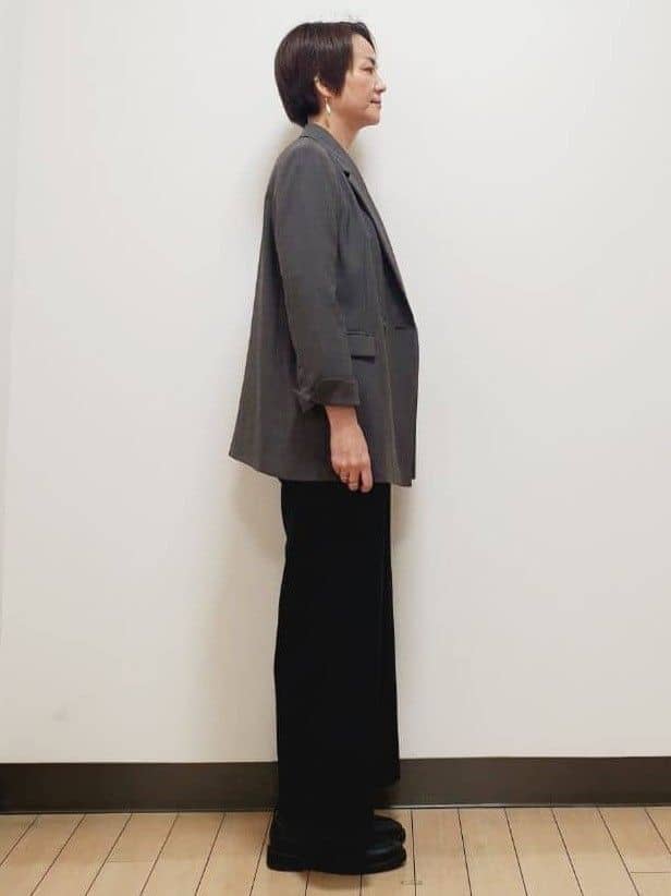 yuuさんの「Reflect｜【ちくちくしない／アンサンブル可／通勤におすすめ◎】オフボディニット」を使ったコーディネート