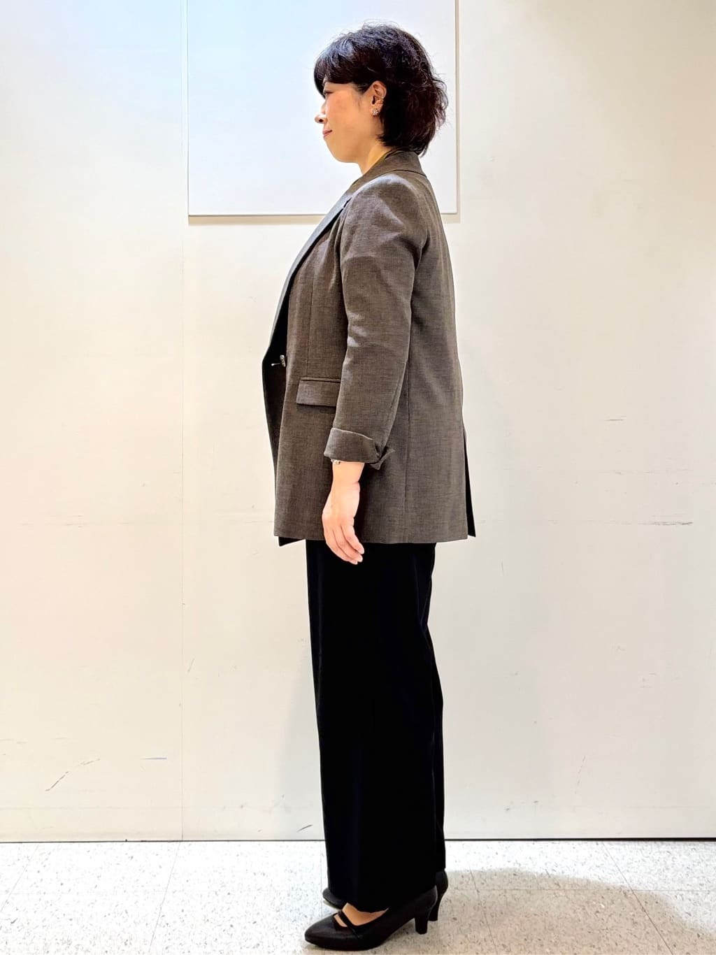 ヤスコさんの「Reflect｜【キレイめスタイル／通勤におすすめ◎】ボウタイシャンブレーカラーブラウス」を使ったコーディネート