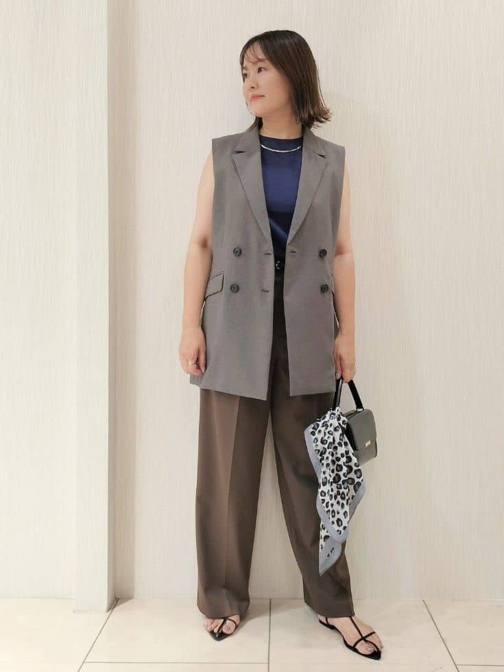 naokoさんの「UNTITLED｜【セットアップ可/洗える】スラブテーラードカラージレ」を使ったコーディネート