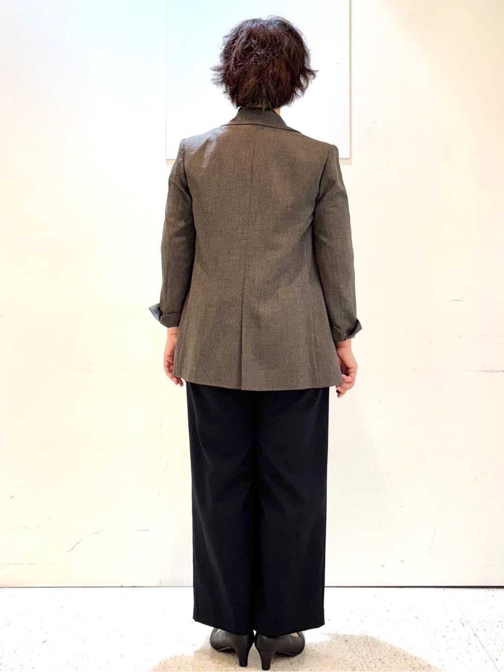 ヤスコさんの「Reflect｜【キレイめスタイル／通勤におすすめ◎】ボウタイシャンブレーカラーブラウス」を使ったコーディネート